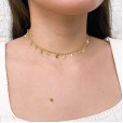 Choker Lua + Estrela - Folheado a Ouro 18k