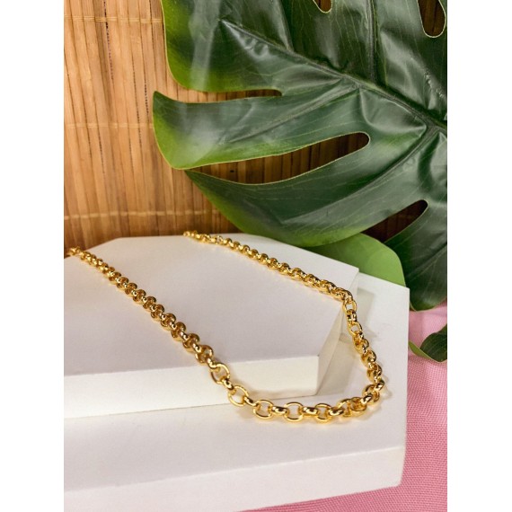 Choker Elo Português - Folheado a Ouro 18k