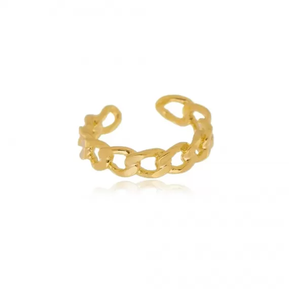 Piercing Fake modelo elo de corrente - Folheado a Ouro 18k