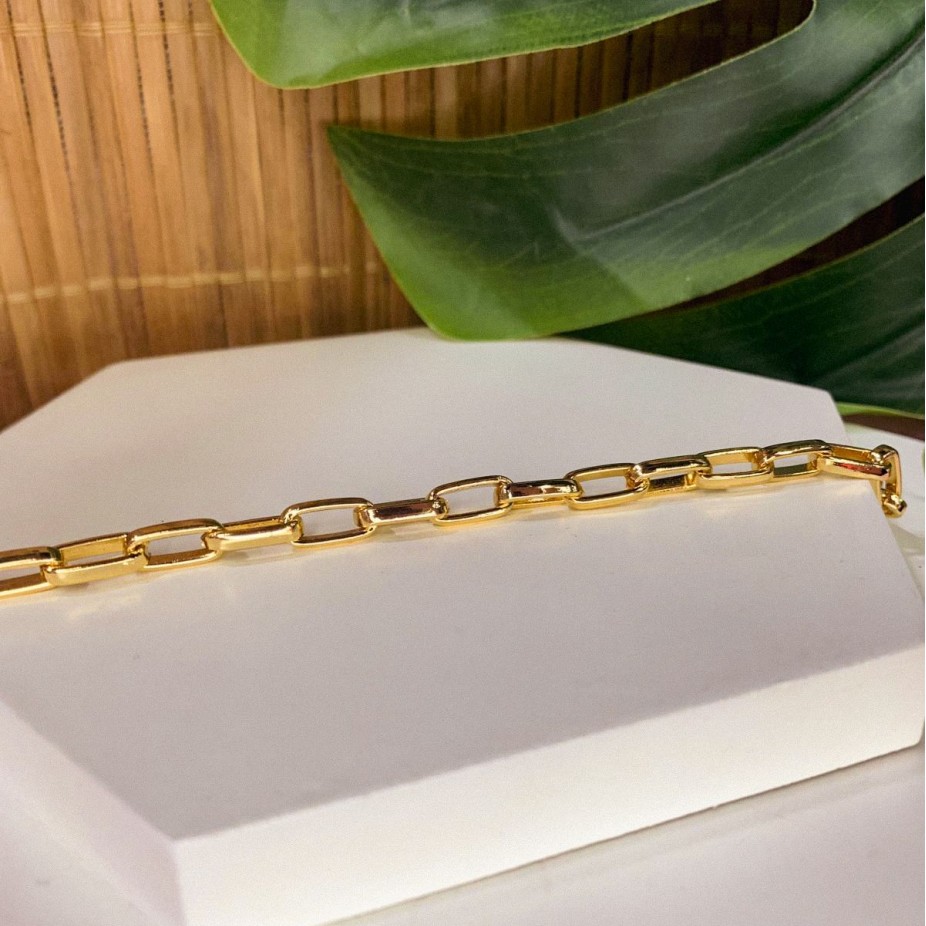 Pulseira Elo Cartier - Folheado a Ouro 18k