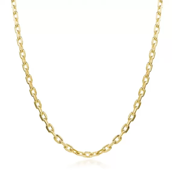 Cordão Modelo Cartier com espessura de 4mm 50cm - Folheado a Ouro 18k