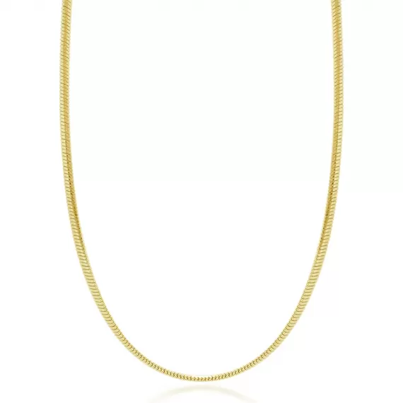 Colar Modelo Lacraia 45cm - Folheado a Ouro 18k