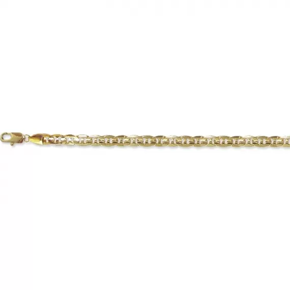 Pulseira modelo piastrini 5mm - Folheado a Ouro 18k