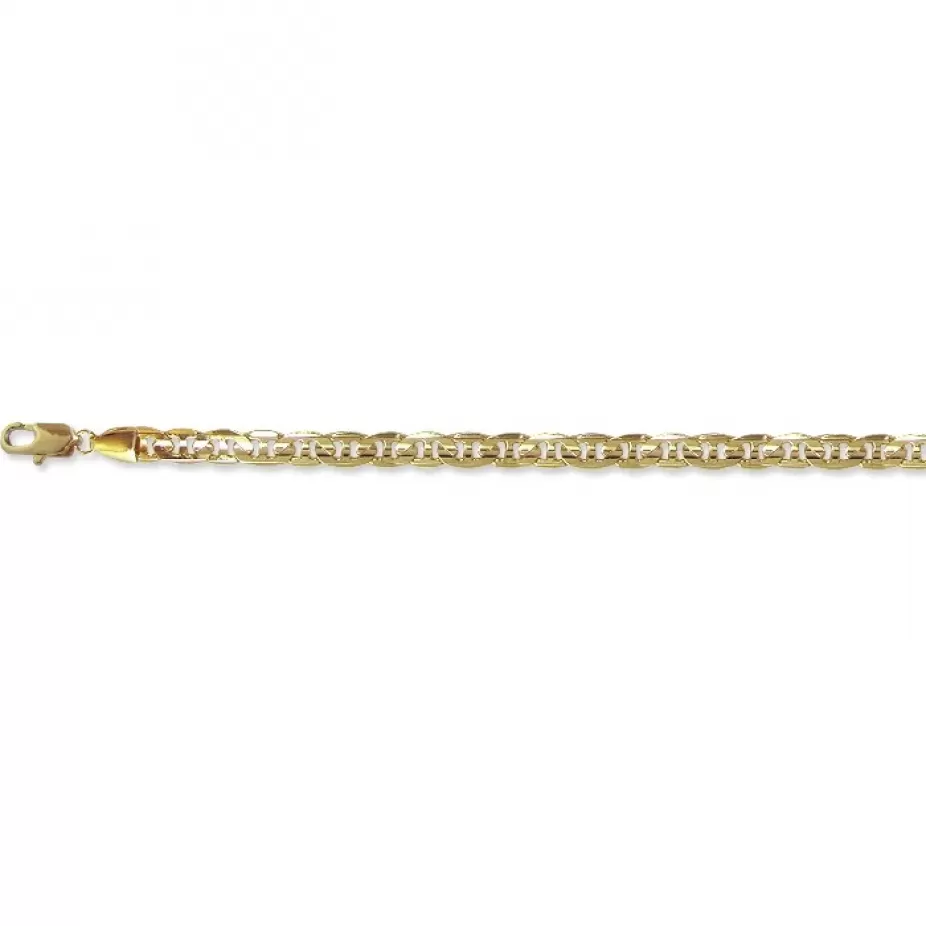 Pulseira modelo piastrini 5mm - Folheado a Ouro 18k