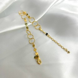 Pulseira Elos Trabalhados - Folheado a Ouro 18k